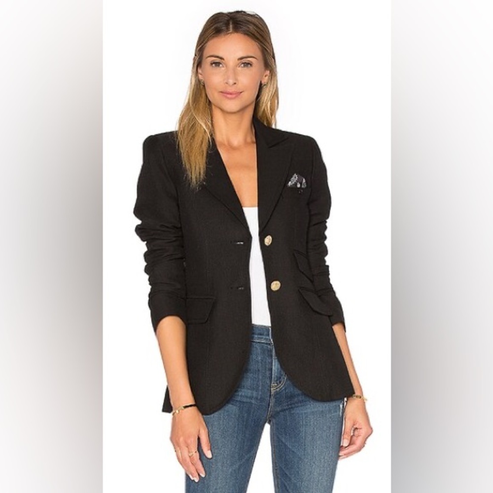 Smythe Navy Blazer with Gold Buttons - Picture 2 of 13